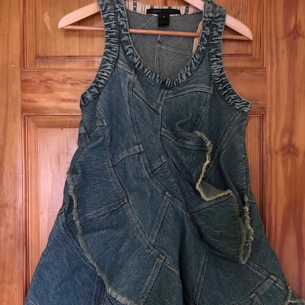 Marc by Marc Jacobs - Denim Ruffle Dress
